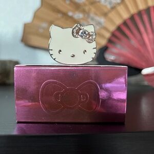 🎀Rare Limited Edition Hello Kitty Big Pink Bow Solid Perfume Ring